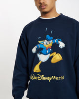 Vintage 90s Disney Donald Duck Sweatshirt <br>L , The Real Deal , newtown, sydney, australia, thrift store, opshop, preloved, secondhand, sustainable, retro, antique, 70s, 80s, 90s, 2000s, 00s, fashion, clothing, streetwear, trendy, garment, style, boutique, store, shop, archive, sale, cheap, best, top