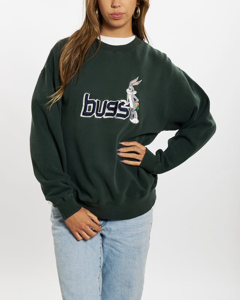 Vintage 90s Looney Tunes 'Bugs Bunny' Sweatshirt <br>S , The Real Deal , newtown, sydney, australia, thrift store, opshop, preloved, secondhand, sustainable, retro, antique, 70s, 80s, 90s, 2000s, 00s, fashion, clothing, streetwear, trendy, garment, style, boutique, store, shop, archive, sale, cheap, best, top