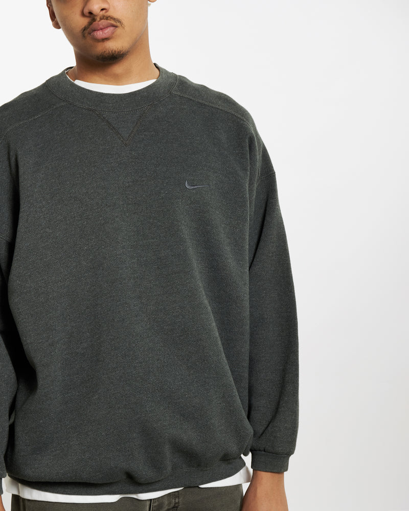 Vintage 90s Nike Small Swoosh Sweatshirt <br>L