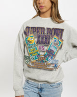 Vintage 1996 NFL Super Bowl Sweatshirt <br>S , The Real Deal , newtown, sydney, australia, thrift store, opshop, preloved, secondhand, sustainable, retro, antique, 70s, 80s, 90s, 2000s, 00s, fashion, clothing, streetwear, trendy, garment, style, boutique, store, shop, archive, sale, cheap, best, top