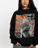 Vintage 1992 NFL Cincinnati Bengals Sweatshirt <br>M , The Real Deal , newtown, sydney, australia, thrift store, opshop, preloved, secondhand, sustainable, retro, antique, 70s, 80s, 90s, 2000s, 00s, fashion, clothing, streetwear, trendy, garment, style, boutique, store, shop, archive, sale, cheap, best, top