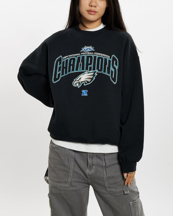 Vintage NFL Philadelphia Eagles Super Bowl Sweatshirt <br>XS , The Real Deal , newtown, sydney, australia, thrift store, opshop, preloved, secondhand, sustainable, retro, antique, 70s, 80s, 90s, 2000s, 00s, fashion, clothing, streetwear, trendy, garment, style, boutique, store, shop, archive, sale, cheap, best, top