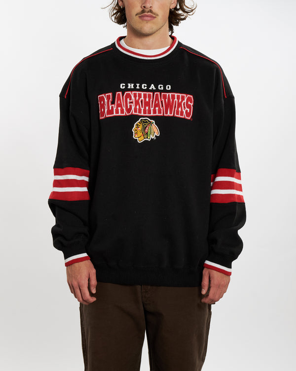 Vintage 90s NHL Chicago Blackhawks Sweatshirt <br>XL , The Real Deal , newtown, sydney, australia, thrift store, opshop, preloved, secondhand, sustainable, retro, antique, 70s, 80s, 90s, 2000s, 00s, fashion, clothing, streetwear, trendy, garment, style, boutique, store, shop, archive, sale, cheap, best, top