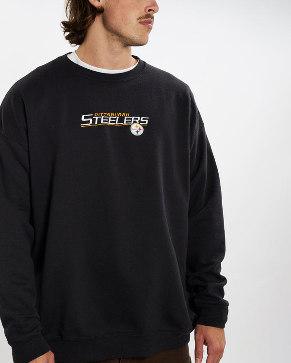 Vintage NFL Pittsburgh Steelers Sweatshirt <br>XL , The Real Deal , newtown, sydney, australia, thrift store, opshop, preloved, secondhand, sustainable, retro, antique, 70s, 80s, 90s, 2000s, 00s, fashion, clothing, streetwear, trendy, garment, style, boutique, store, shop, archive, sale, cheap, best, top