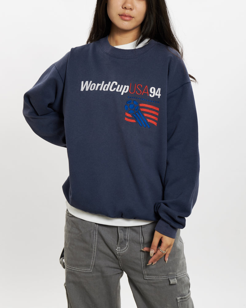 Vintage 1994 Usa World Cup Sweatshirt <br>M , The Real Deal , newtown, sydney, australia, thrift store, opshop, preloved, secondhand, sustainable, retro, antique, 70s, 80s, 90s, 2000s, 00s, fashion, clothing, streetwear, trendy, garment, style, boutique, store, shop, archive, sale, cheap, best, top