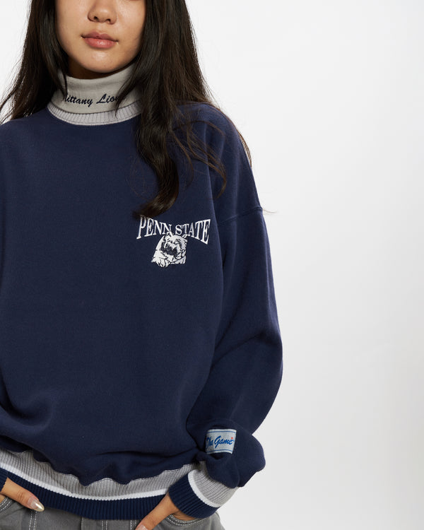 Vintage 90s Penn State Lions Turtleneck Sweatshirt <br>M , The Real Deal , newtown, sydney, australia, thrift store, opshop, preloved, secondhand, sustainable, retro, antique, 70s, 80s, 90s, 2000s, 00s, fashion, clothing, streetwear, trendy, garment, style, boutique, store, shop, archive, sale, cheap, best, top