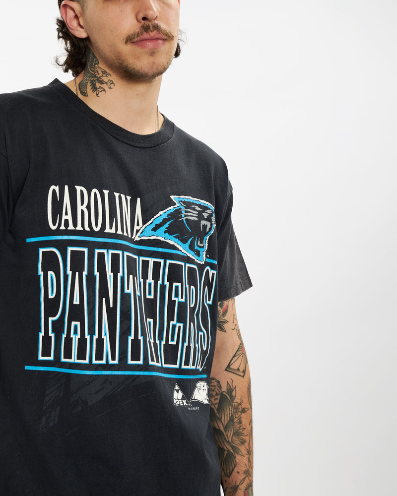 Vintage 1993 NFL Carolina Panthers Tee <br>L , The Real Deal , newtown, sydney, australia, thrift store, opshop, preloved, secondhand, sustainable, retro, antique, 70s, 80s, 90s, 2000s, 00s, fashion, clothing, streetwear, trendy, garment, style, boutique, store, shop, archive, sale, cheap, best, top