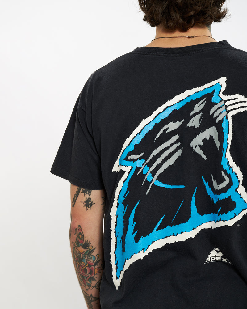 Vintage 1993 NFL Carolina Panthers Tee <br>L , The Real Deal , newtown, sydney, australia, thrift store, opshop, preloved, secondhand, sustainable, retro, antique, 70s, 80s, 90s, 2000s, 00s, fashion, clothing, streetwear, trendy, garment, style, boutique, store, shop, archive, sale, cheap, best, top