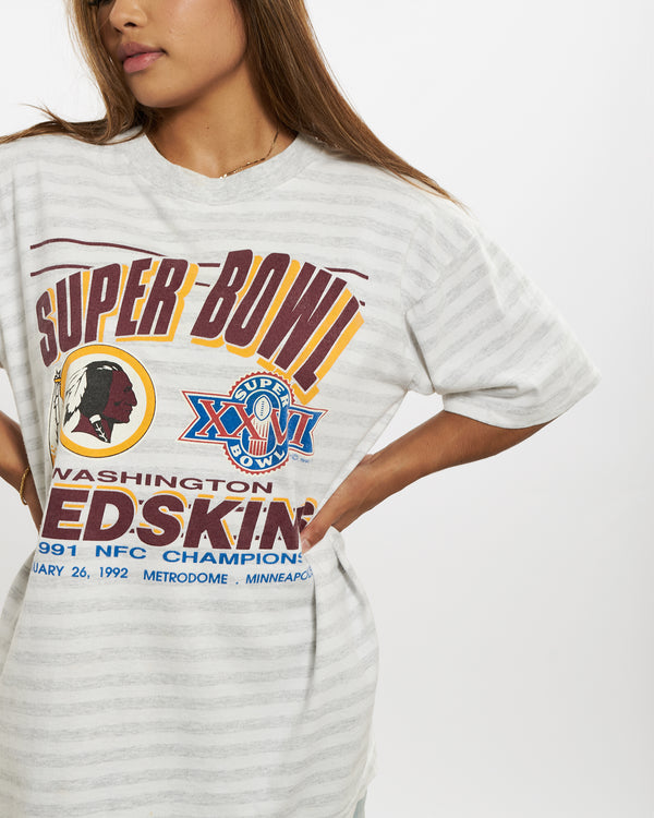 Vintage 1991 NFL Washington Redskins 'Super Bowl' Tee <br>S , The Real Deal , newtown, sydney, australia, thrift store, opshop, preloved, secondhand, sustainable, retro, antique, 70s, 80s, 90s, 2000s, 00s, fashion, clothing, streetwear, trendy, garment, style, boutique, store, shop, archive, sale, cheap, best, top