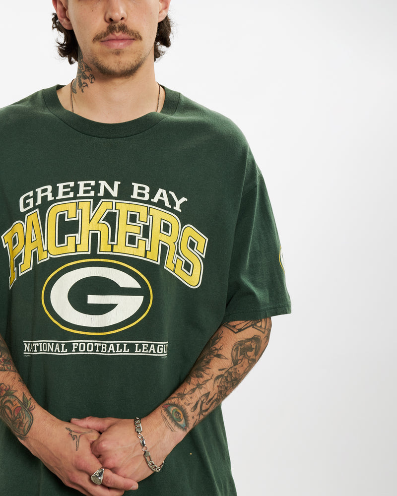 Vintage 1998 NFL Green Bay Packers Tee <br>L , The Real Deal , newtown, sydney, australia, thrift store, opshop, preloved, secondhand, sustainable, retro, antique, 70s, 80s, 90s, 2000s, 00s, fashion, clothing, streetwear, trendy, garment, style, boutique, store, shop, archive, sale, cheap, best, top