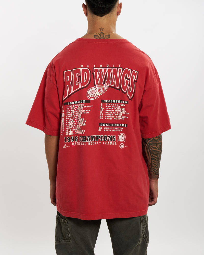 Vintage 1998 NHL Detroit Red Wings Tee <br>XL , The Real Deal , newtown, sydney, australia, thrift store, opshop, preloved, secondhand, sustainable, retro, antique, 70s, 80s, 90s, 2000s, 00s, fashion, clothing, streetwear, trendy, garment, style, boutique, store, shop, archive, sale, cheap, best, top