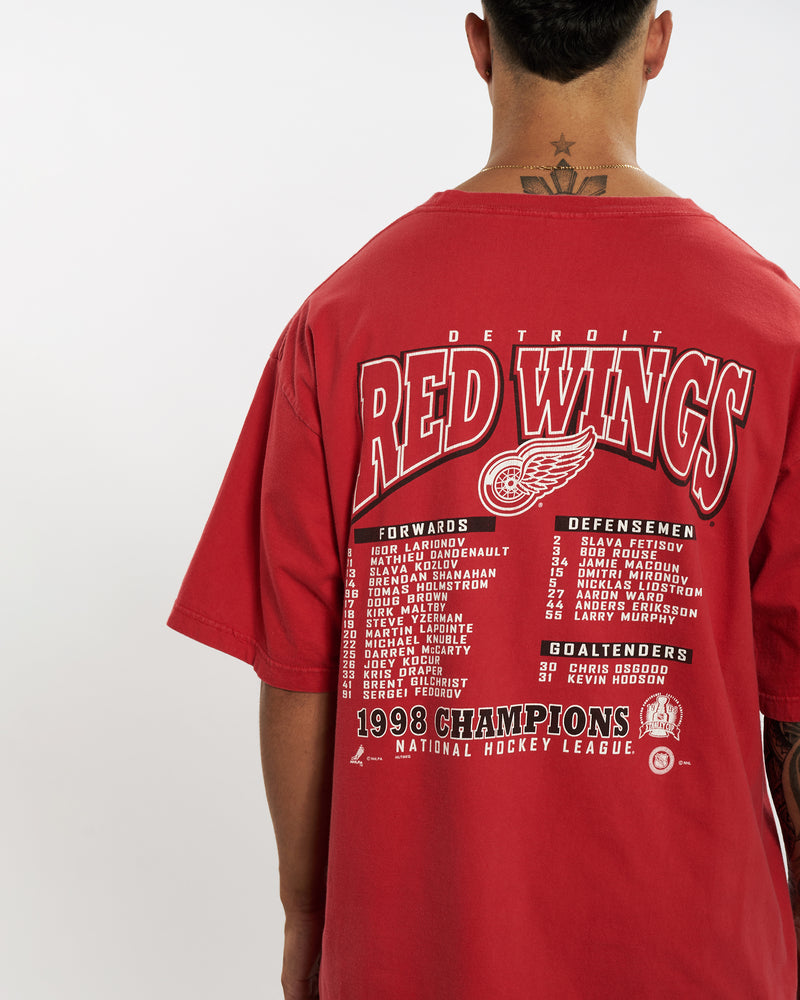 Vintage 1998 NHL Detroit Red Wings Tee <br>XL , The Real Deal , newtown, sydney, australia, thrift store, opshop, preloved, secondhand, sustainable, retro, antique, 70s, 80s, 90s, 2000s, 00s, fashion, clothing, streetwear, trendy, garment, style, boutique, store, shop, archive, sale, cheap, best, top