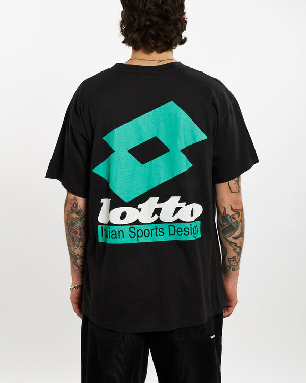 Vintage 90s Lotto Tee <br>L , The Real Deal , newtown, sydney, australia, thrift store, opshop, preloved, secondhand, sustainable, retro, antique, 70s, 80s, 90s, 2000s, 00s, fashion, clothing, streetwear, trendy, garment, style, boutique, store, shop, archive, sale, cheap, best, top