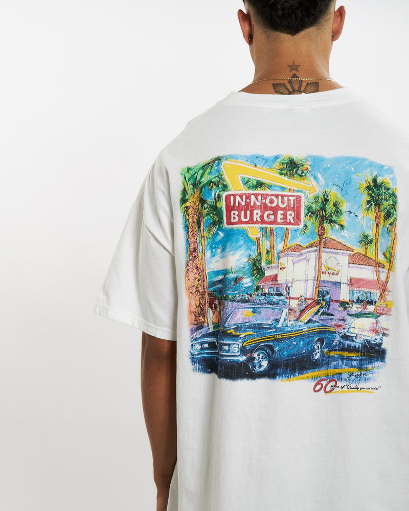 Vintage 90s In N Out Burger Tee <br>XL , The Real Deal , newtown, sydney, australia, thrift store, opshop, preloved, secondhand, sustainable, retro, antique, 70s, 80s, 90s, 2000s, 00s, fashion, clothing, streetwear, trendy, garment, style, boutique, store, shop, archive, sale, cheap, best, top