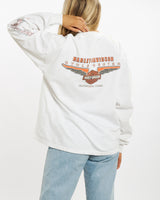 Vintage Harley Davidson Long Sleeve Tee <br>M , The Real Deal , newtown, sydney, australia, thrift store, opshop, preloved, secondhand, sustainable, retro, antique, 70s, 80s, 90s, 2000s, 00s, fashion, clothing, streetwear, trendy, garment, style, boutique, store, shop, archive, sale, cheap, best, top