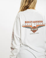 Vintage Harley Davidson Long Sleeve Tee <br>M , The Real Deal , newtown, sydney, australia, thrift store, opshop, preloved, secondhand, sustainable, retro, antique, 70s, 80s, 90s, 2000s, 00s, fashion, clothing, streetwear, trendy, garment, style, boutique, store, shop, archive, sale, cheap, best, top