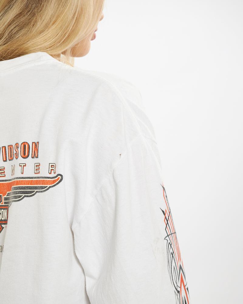 Vintage Harley Davidson Long Sleeve Tee <br>M , The Real Deal , newtown, sydney, australia, thrift store, opshop, preloved, secondhand, sustainable, retro, antique, 70s, 80s, 90s, 2000s, 00s, fashion, clothing, streetwear, trendy, garment, style, boutique, store, shop, archive, sale, cheap, best, top