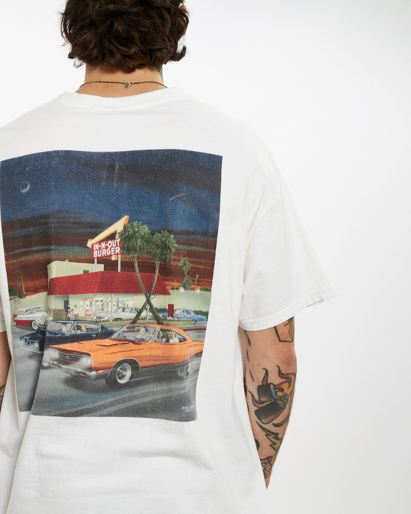 Vintage 90s In N Out Burger 'California' Tee <br>L , The Real Deal , newtown, sydney, australia, thrift store, opshop, preloved, secondhand, sustainable, retro, antique, 70s, 80s, 90s, 2000s, 00s, fashion, clothing, streetwear, trendy, garment, style, boutique, store, shop, archive, sale, cheap, best, top