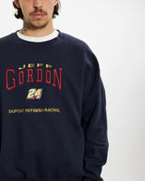 Vintage 90s Jeff Gordon NASCAR Embroidered Sweatshirt <br>L