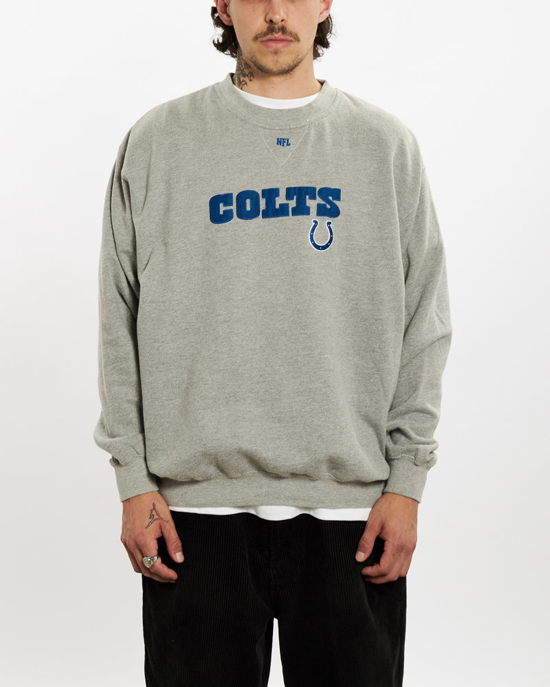 Vintage NFL Indianapolis Colts Sweatshirt <br>L , The Real Deal , newtown, sydney, australia, thrift store, opshop, preloved, secondhand, sustainable, retro, antique, 70s, 80s, 90s, 2000s, 00s, fashion, clothing, streetwear, trendy, garment, style, boutique, store, shop, archive, sale, cheap, best, top