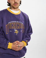 Vintage 90s NFL Minnesota Vikings Sweatshirt <br>L , The Real Deal , newtown, sydney, australia, thrift store, opshop, preloved, secondhand, sustainable, retro, antique, 70s, 80s, 90s, 2000s, 00s, fashion, clothing, streetwear, trendy, garment, style, boutique, store, shop, archive, sale, cheap, best, top