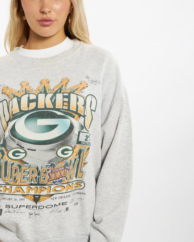 Vintage 1997 NFL Green Bay Packers Sweatshirt <br>M , The Real Deal , newtown, sydney, australia, thrift store, opshop, preloved, secondhand, sustainable, retro, antique, 70s, 80s, 90s, 2000s, 00s, fashion, clothing, streetwear, trendy, garment, style, boutique, store, shop, archive, sale, cheap, best, top