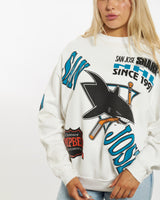 Vintage 1990 NHL San Jose Sharks Sweatshirt <br>M