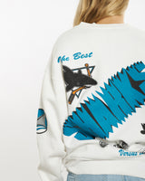 Vintage 1990 NHL San Jose Sharks Sweatshirt <br>M , The Real Deal , newtown, sydney, australia, thrift store, opshop, preloved, secondhand, sustainable, retro, antique, 70s, 80s, 90s, 2000s, 00s, fashion, clothing, streetwear, trendy, garment, style, boutique, store, shop, archive, sale, cheap, best, top