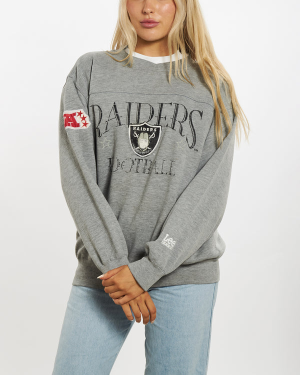 Vintage 90s NFL Oakland Raiders Sweatshirt <br>M , The Real Deal , newtown, sydney, australia, thrift store, opshop, preloved, secondhand, sustainable, retro, antique, 70s, 80s, 90s, 2000s, 00s, fashion, clothing, streetwear, trendy, garment, style, boutique, store, shop, archive, sale, cheap, best, top