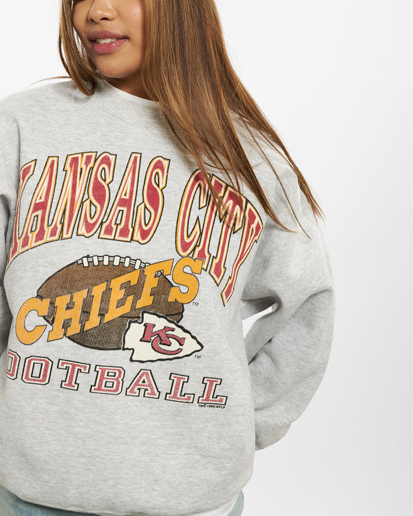 Vintage 1990 NFL Kansas City Cheifs Sweatshirt <br>S , The Real Deal , newtown, sydney, australia, thrift store, opshop, preloved, secondhand, sustainable, retro, antique, 70s, 80s, 90s, 2000s, 00s, fashion, clothing, streetwear, trendy, garment, style, boutique, store, shop, archive, sale, cheap, best, top