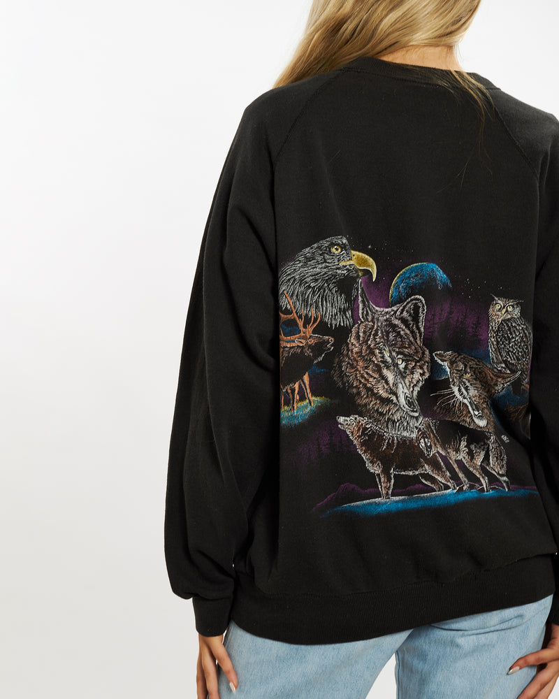 Vintage 90s Wildlife Sweatshirt <br>M