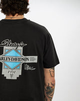 Vintage 1991 Harley Davidson Tee <br>L , The Real Deal , newtown, sydney, australia, thrift store, opshop, preloved, secondhand, sustainable, retro, antique, 70s, 80s, 90s, 2000s, 00s, fashion, clothing, streetwear, trendy, garment, style, boutique, store, shop, archive, sale, cheap, best, top