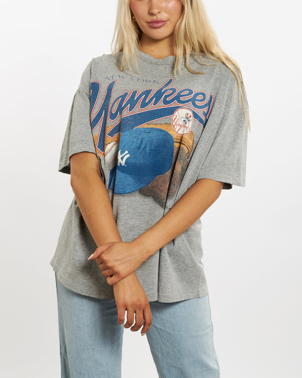 Vintage 1997 MLB New York Yankees Tee <br>M , The Real Deal , newtown, sydney, australia, thrift store, opshop, preloved, secondhand, sustainable, retro, antique, 70s, 80s, 90s, 2000s, 00s, fashion, clothing, streetwear, trendy, garment, style, boutique, store, shop, archive, sale, cheap, best, top