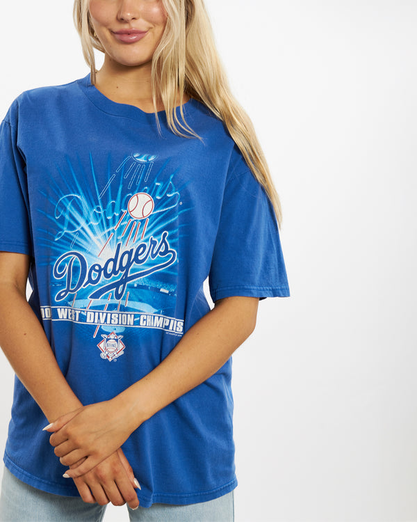 Vintage MLB Los Angeles Dodgers Tee <br>M , The Real Deal , newtown, sydney, australia, thrift store, opshop, preloved, secondhand, sustainable, retro, antique, 70s, 80s, 90s, 2000s, 00s, fashion, clothing, streetwear, trendy, garment, style, boutique, store, shop, archive, sale, cheap, best, top