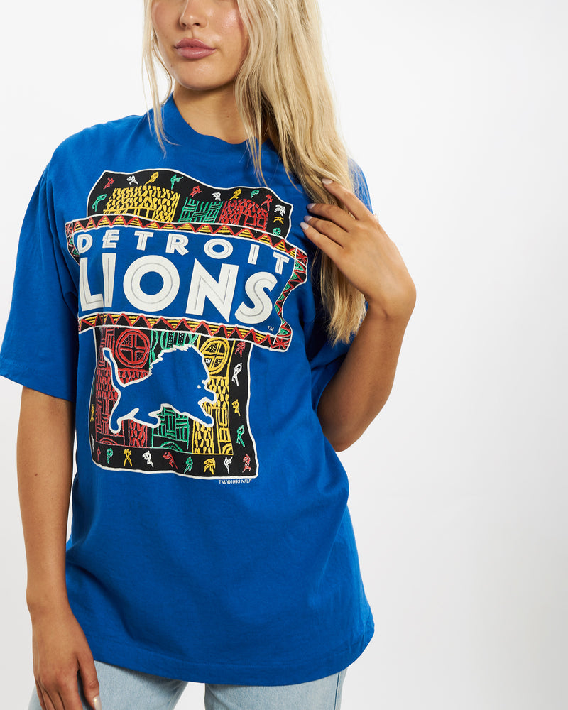 Vintage 1993 NFL Detroit Lions Tee <br>M , The Real Deal , newtown, sydney, australia, thrift store, opshop, preloved, secondhand, sustainable, retro, antique, 70s, 80s, 90s, 2000s, 00s, fashion, clothing, streetwear, trendy, garment, style, boutique, store, shop, archive, sale, cheap, best, top