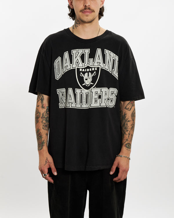 Vintage 1995 NFL Oakland Raiders Tee <br>L , The Real Deal , newtown, sydney, australia, thrift store, opshop, preloved, secondhand, sustainable, retro, antique, 70s, 80s, 90s, 2000s, 00s, fashion, clothing, streetwear, trendy, garment, style, boutique, store, shop, archive, sale, cheap, best, top