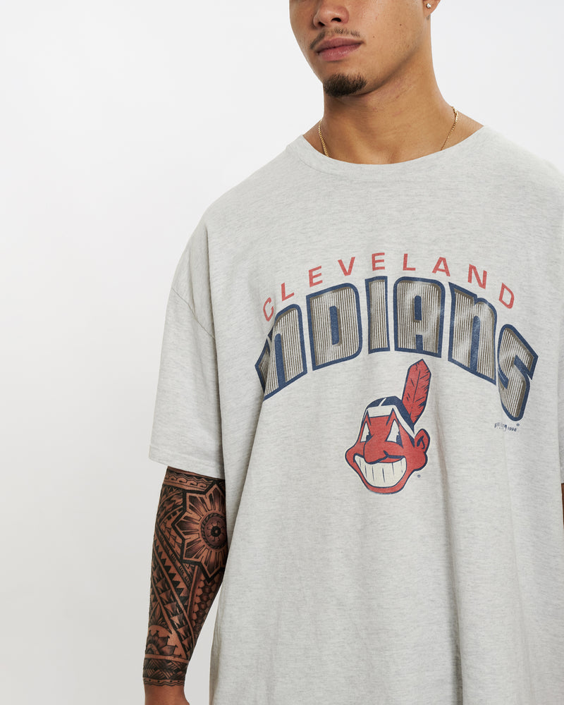 Vintage 1998 MLB Cleveland Indians Tee <br>XL , The Real Deal , newtown, sydney, australia, thrift store, opshop, preloved, secondhand, sustainable, retro, antique, 70s, 80s, 90s, 2000s, 00s, fashion, clothing, streetwear, trendy, garment, style, boutique, store, shop, archive, sale, cheap, best, top