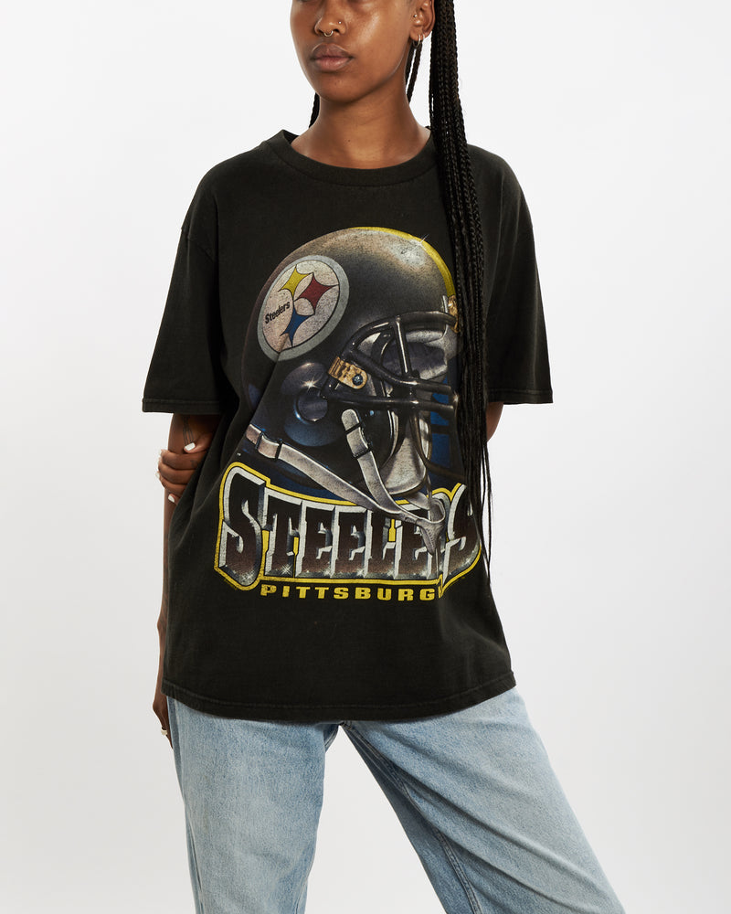 Vintage 1998 NFL Pittsburgh Steelers Tee <br>M , The Real Deal , newtown, sydney, australia, thrift store, opshop, preloved, secondhand, sustainable, retro, antique, 70s, 80s, 90s, 2000s, 00s, fashion, clothing, streetwear, trendy, garment, style, boutique, store, shop, archive, sale, cheap, best, top