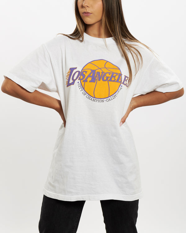 Vintage 90s NBA Los Angeles Lakers Tee <br>S , The Real Deal , newtown, sydney, australia, thrift store, opshop, preloved, secondhand, sustainable, retro, antique, 70s, 80s, 90s, 2000s, 00s, fashion, clothing, streetwear, trendy, garment, style, boutique, store, shop, archive, sale, cheap, best, top