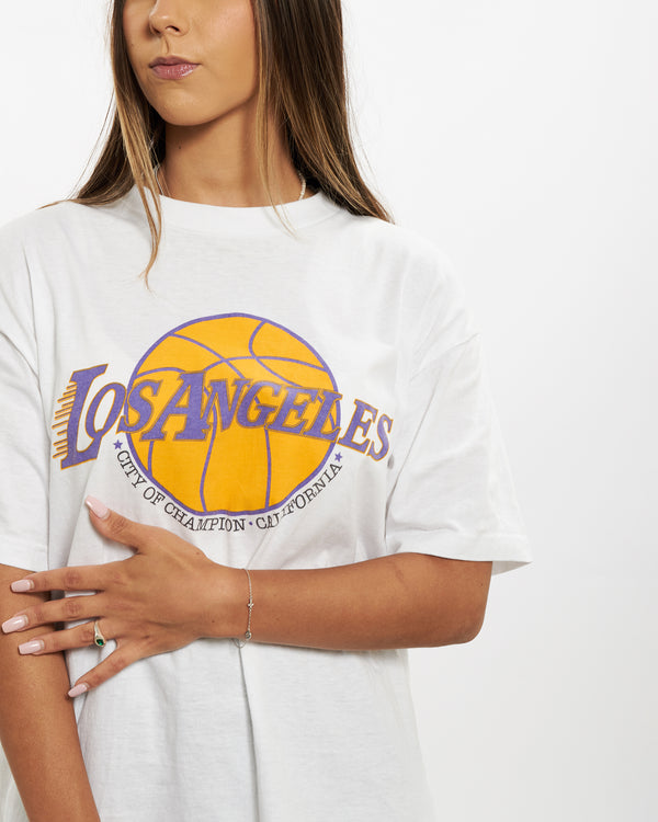 Vintage 90s NBA Los Angeles Lakers Tee <br>S , The Real Deal , newtown, sydney, australia, thrift store, opshop, preloved, secondhand, sustainable, retro, antique, 70s, 80s, 90s, 2000s, 00s, fashion, clothing, streetwear, trendy, garment, style, boutique, store, shop, archive, sale, cheap, best, top