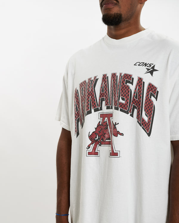 Vintage 90s NCAA Arkansas Razorbacks Tee <br>XL , The Real Deal , newtown, sydney, australia, thrift store, opshop, preloved, secondhand, sustainable, retro, antique, 70s, 80s, 90s, 2000s, 00s, fashion, clothing, streetwear, trendy, garment, style, boutique, store, shop, archive, sale, cheap, best, top