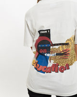 Vintage 90s Fila 'Elevation In Education' Tee <br>XS