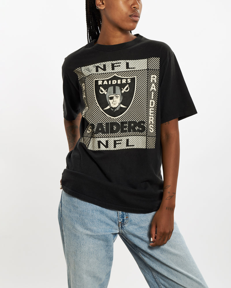 Vintage 90s NFL Los Angeles Raiders Tee <br>M , The Real Deal , newtown, sydney, australia, thrift store, opshop, preloved, secondhand, sustainable, retro, antique, 70s, 80s, 90s, 2000s, 00s, fashion, clothing, streetwear, trendy, garment, style, boutique, store, shop, archive, sale, cheap, best, top