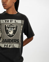 Vintage 90s NFL Los Angeles Raiders Tee <br>M , The Real Deal , newtown, sydney, australia, thrift store, opshop, preloved, secondhand, sustainable, retro, antique, 70s, 80s, 90s, 2000s, 00s, fashion, clothing, streetwear, trendy, garment, style, boutique, store, shop, archive, sale, cheap, best, top