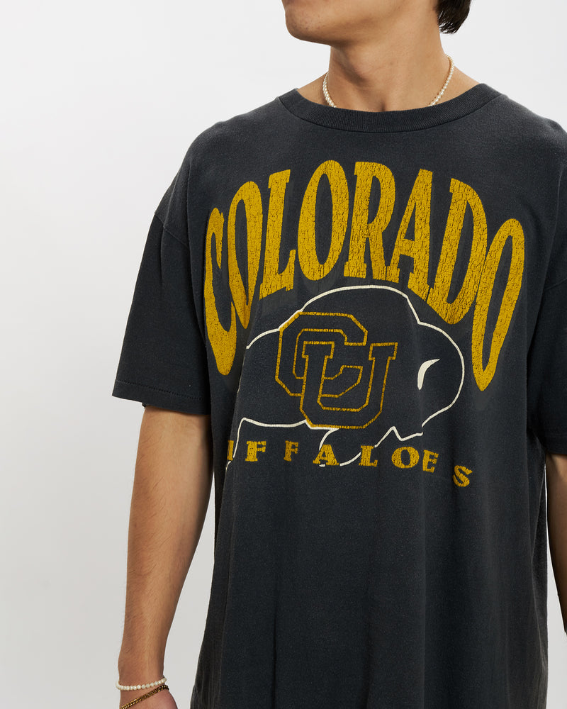 Vintage 90s NCAA Colorado Buffaloes Tee <br>L , The Real Deal , newtown, sydney, australia, thrift store, opshop, preloved, secondhand, sustainable, retro, antique, 70s, 80s, 90s, 2000s, 00s, fashion, clothing, streetwear, trendy, garment, style, boutique, store, shop, archive, sale, cheap, best, top