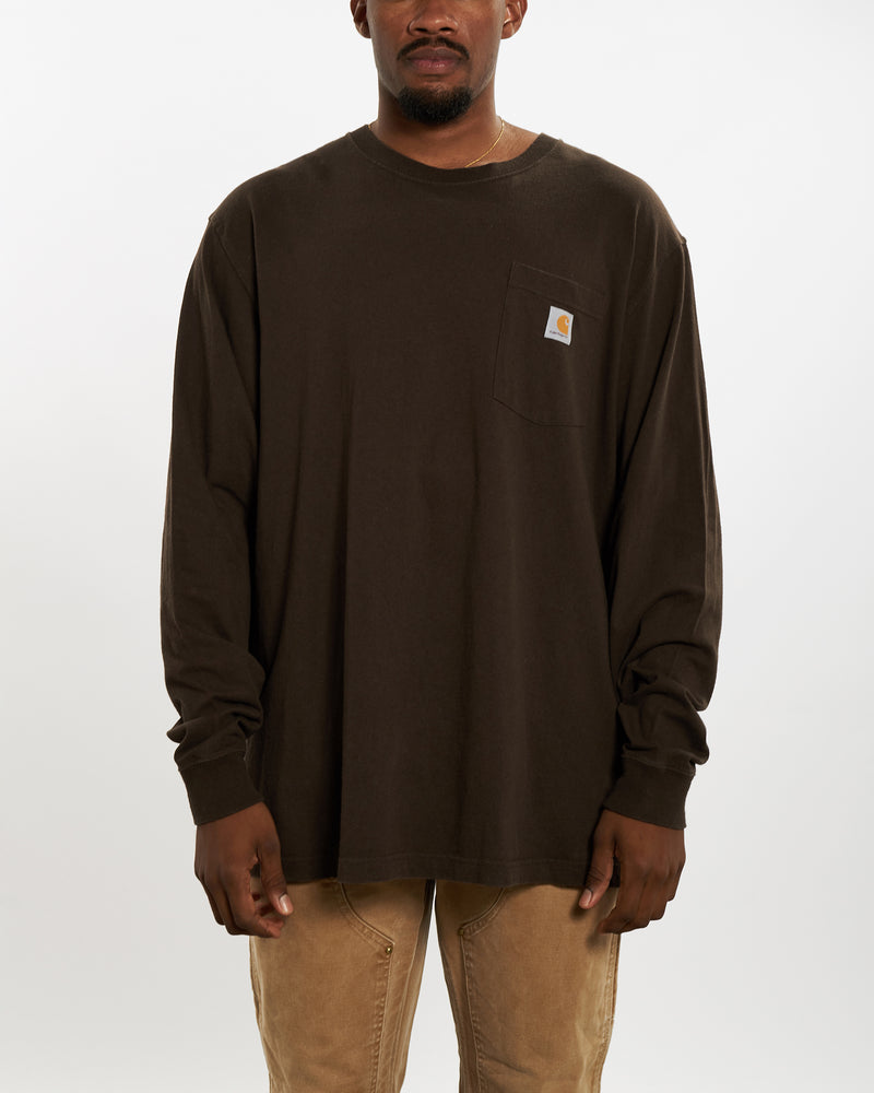 Vintage Carhartt Long Sleeve Pocket Tee <br>XXL