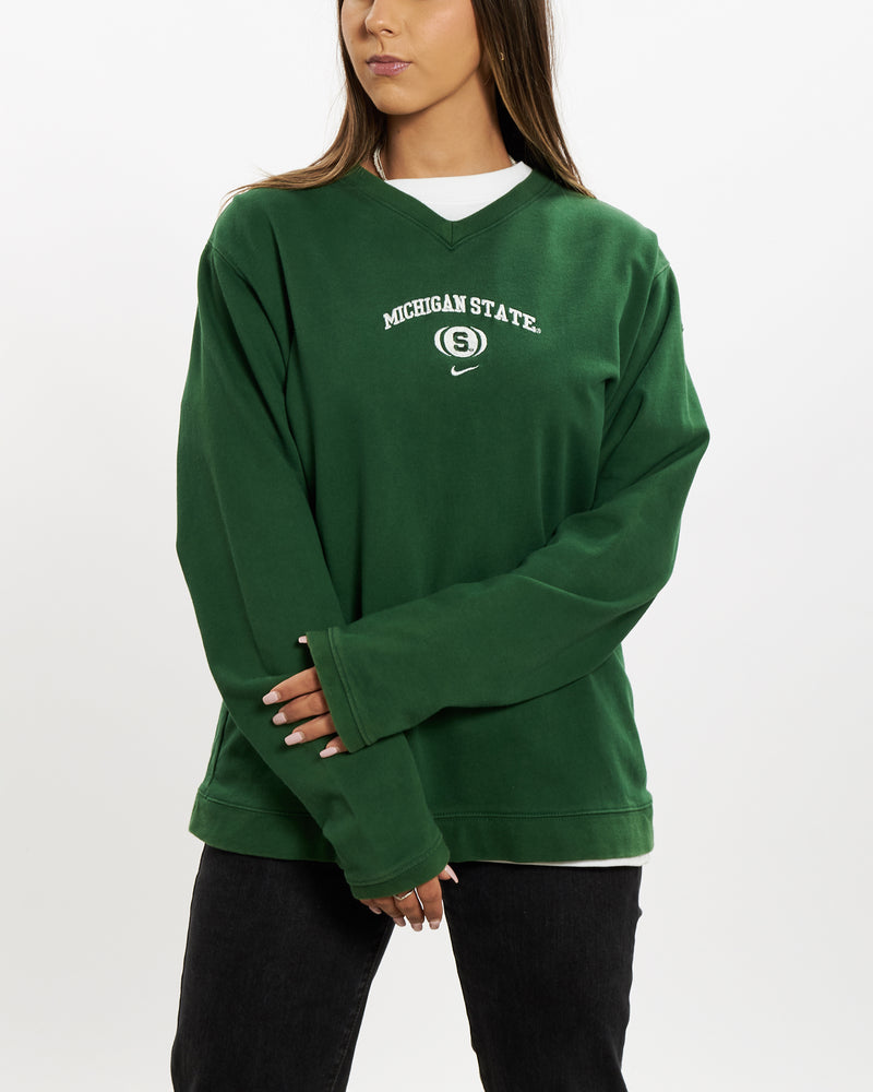 Vintage 90s Nike Michigan State Sweatshirt <br>XS , The Real Deal , newtown, sydney, australia, thrift store, opshop, preloved, secondhand, sustainable, retro, antique, 70s, 80s, 90s, 2000s, 00s, fashion, clothing, streetwear, trendy, garment, style, boutique, store, shop, archive, sale, cheap, best, top