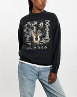 Vintage 90s Alaska Wolves Sweatshirt <br>M