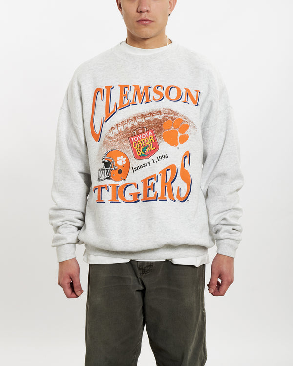 Vintage 1996 NCAA Clemson Tigers Sweatshirt <br>L , The Real Deal , newtown, sydney, australia, thrift store, opshop, preloved, secondhand, sustainable, retro, antique, 70s, 80s, 90s, 2000s, 00s, fashion, clothing, streetwear, trendy, garment, style, boutique, store, shop, archive, sale, cheap, best, top