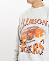 Vintage 1996 NCAA Clemson Tigers Sweatshirt <br>L , The Real Deal , newtown, sydney, australia, thrift store, opshop, preloved, secondhand, sustainable, retro, antique, 70s, 80s, 90s, 2000s, 00s, fashion, clothing, streetwear, trendy, garment, style, boutique, store, shop, archive, sale, cheap, best, top